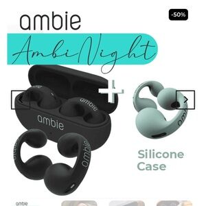 AMBIE ear cuff ear buds with silicone case